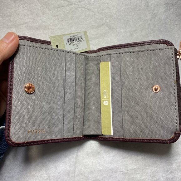 Fossil SWL2214503 Jori Bifold Wallet in Fig - Picture 4 of 5